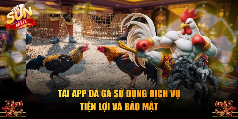 Tải app đá gà sử dụng dịch vụ tiện lợi và bảo mật