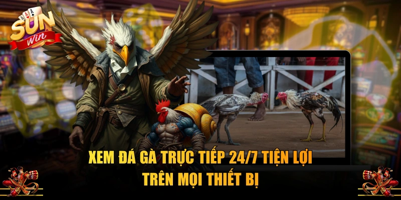 Xem đá gà trực tiếp 24/7 tiện lợi trên mọi thiết bị